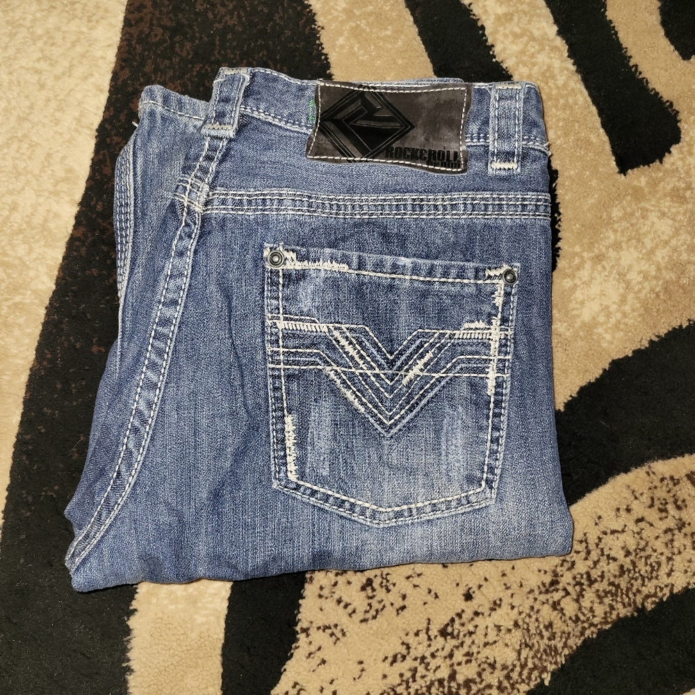 Men's rock&roll jeans